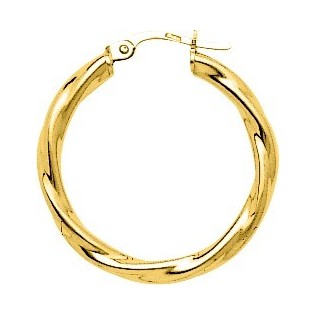 Créoles plaqué or Ø20