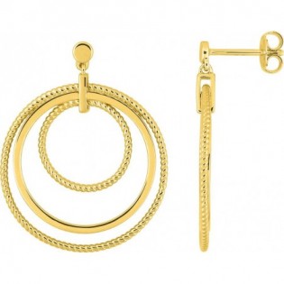 Boucles d'oreilles plaqué or