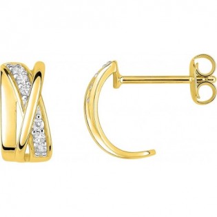 Boucles d'oreilles plaqué or + oz