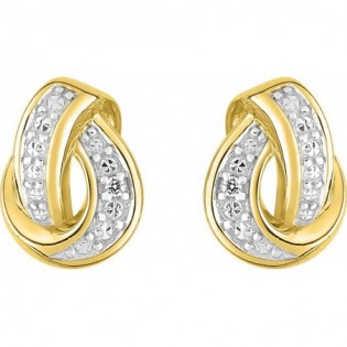 Boucles d'oreilles plaqué or + oz