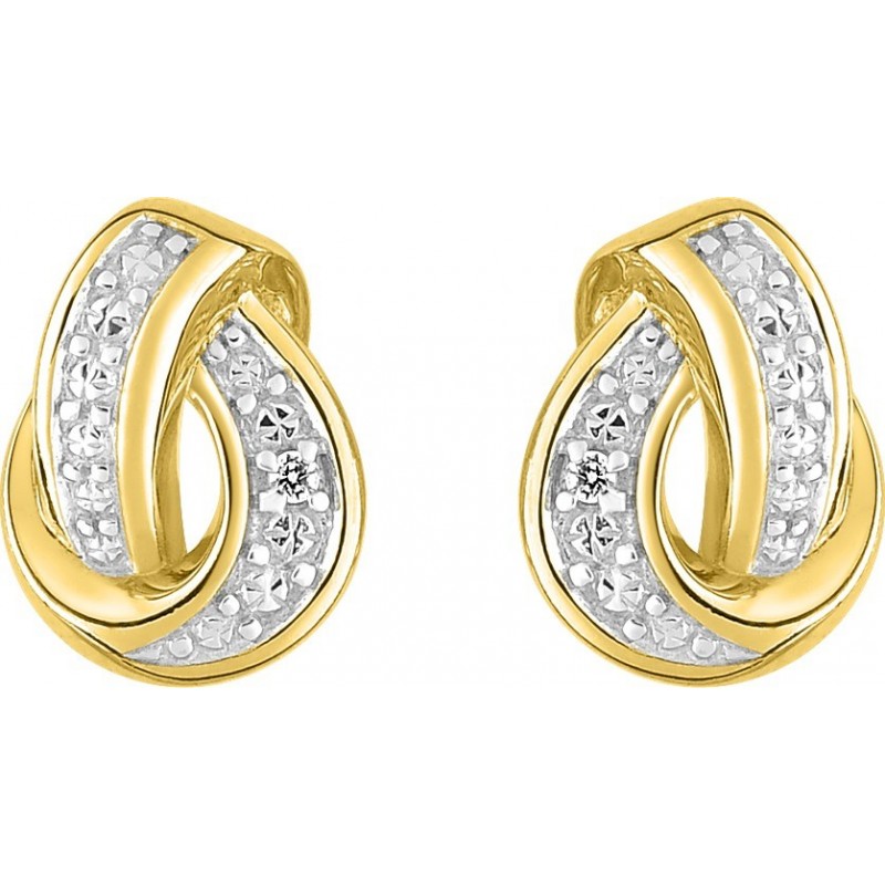 Boucles d'oreilles plaqué or + oz