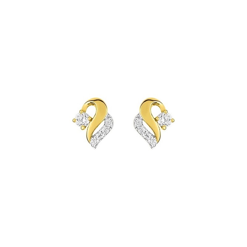 Boucles d'oreilles or 375 + oz
