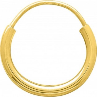 Créoles or375j Ø 8 mm