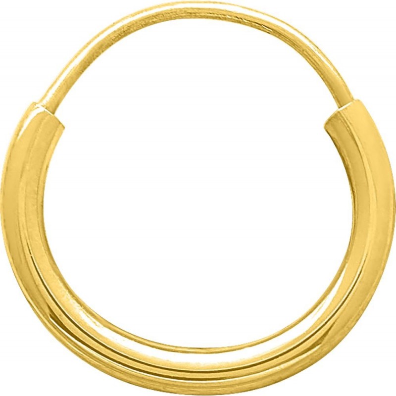 Créoles or375j Ø 8 mm