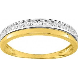 BAGUE OXYDE DE ZIRCONIUM BI OR375