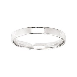 Alliance argent rhodié 3mm