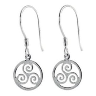 Boucles d'oreilles Triskel