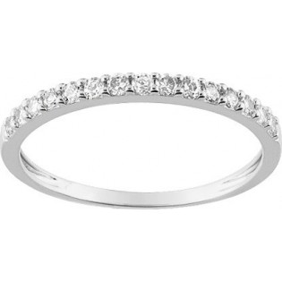 Bague or gris 375 oxydes