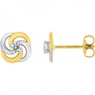 Boucles d'oreilles plaqué or + oz