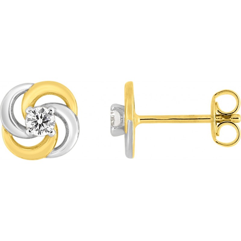 Boucles d'oreilles plaqué or + oz