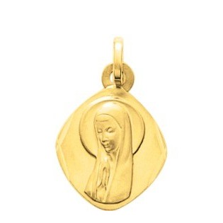 Médaille Vierge plaqué or