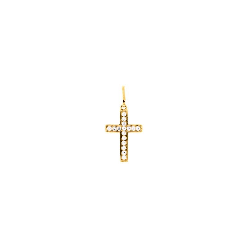 Croix plaqué or + oz
