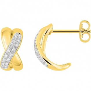 Boucles d'oreilles plaqué or + oz