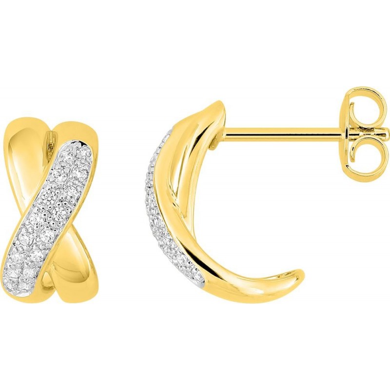 Boucles d'oreilles plaqué or + oz