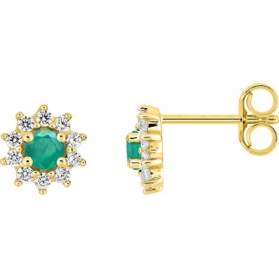Boucles d'oreilles or + e&oz