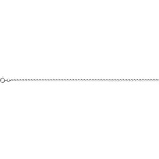 Chaine gourmette argent rhodié