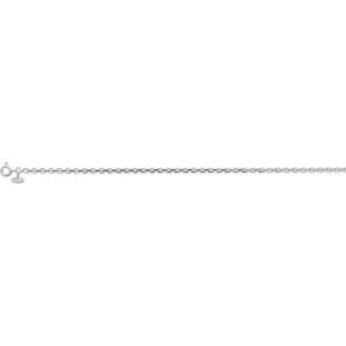 Chaine forçat argent rhodié
