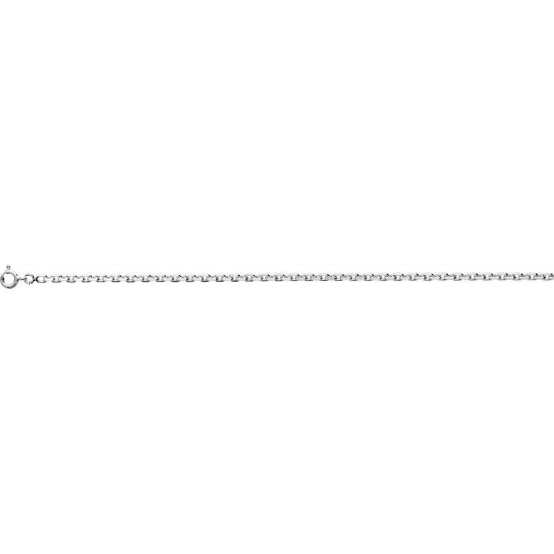 Chaine forçat argent rhodié