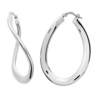 Créoles Argent rhodié