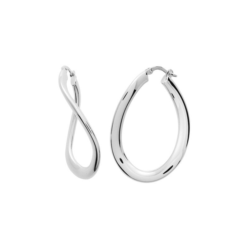 Créoles Argent rhodié