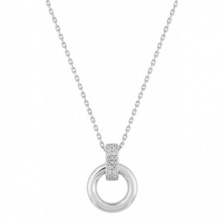 Collier argent + oz