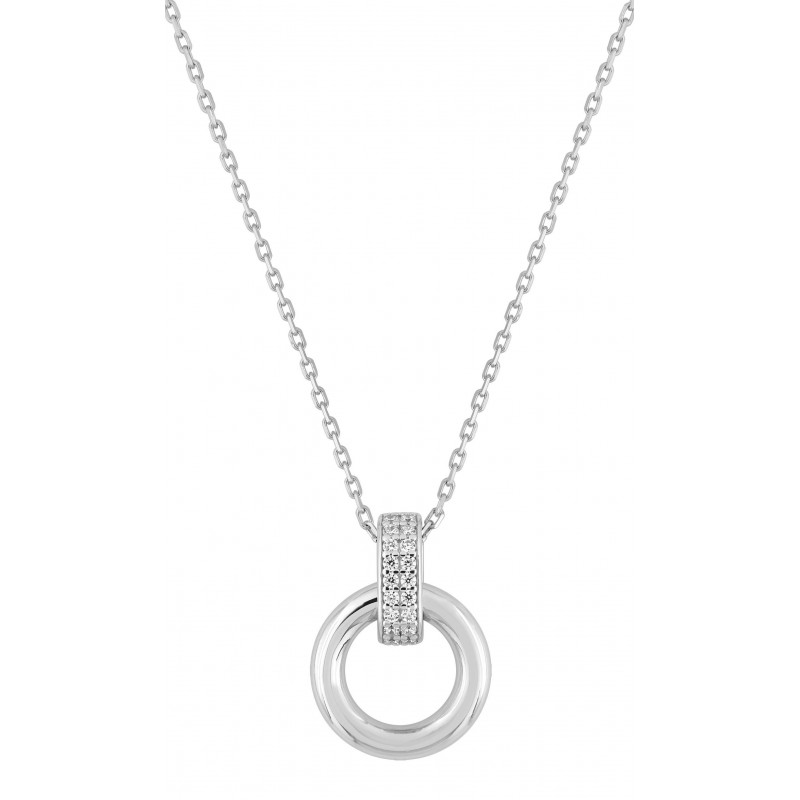 Collier argent + oz