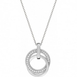 Collier argent rhodié + oz