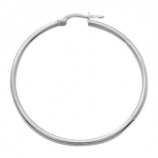 Créoles argent Ø40mm