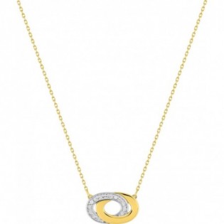 Collier or + diamant