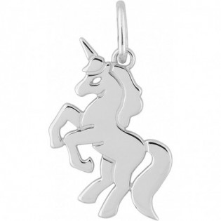Pendentif argent rhodié