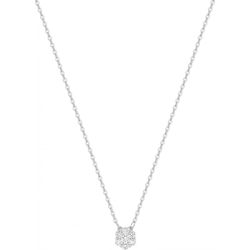 Collier or + diamant synt.