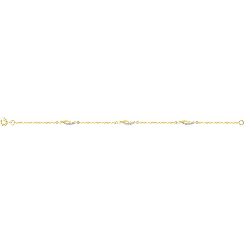 Bracelet plaqué or + oz