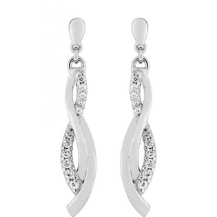 Boucles d'oreilles argent + oz