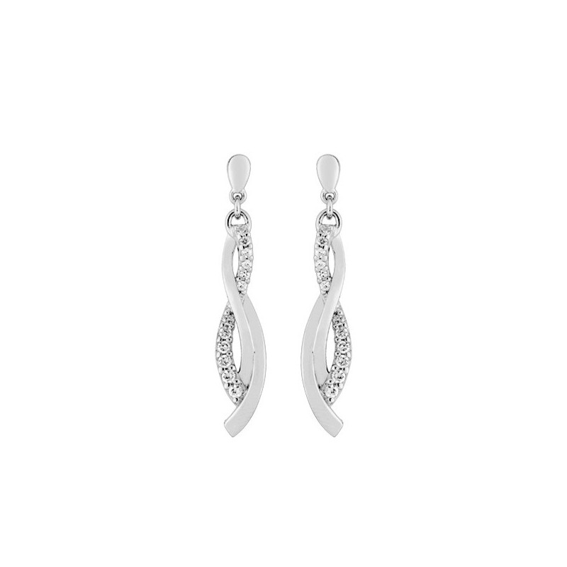 Boucles d'oreilles argent + oz