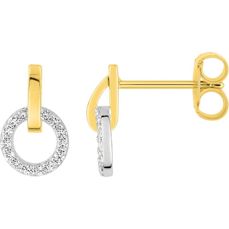 Boucles d'oreilles plaqué or + oz