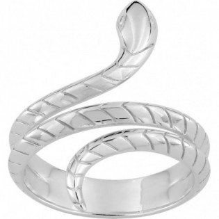 Bague argent serpent