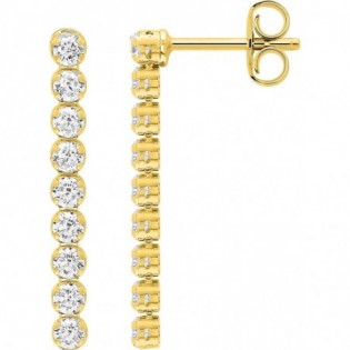 Boucles d'oreilles plaqué or + oz
