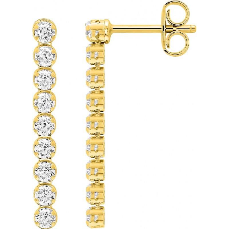 Boucles d'oreilles plaqué or + oz