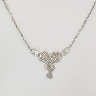 Collier 3 spirales argent Yennog