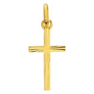 Pendentif croix or 9ct jaune