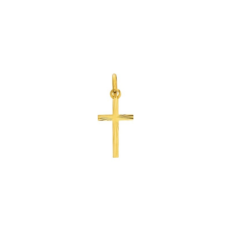 Pendentif croix or 9ct jaune